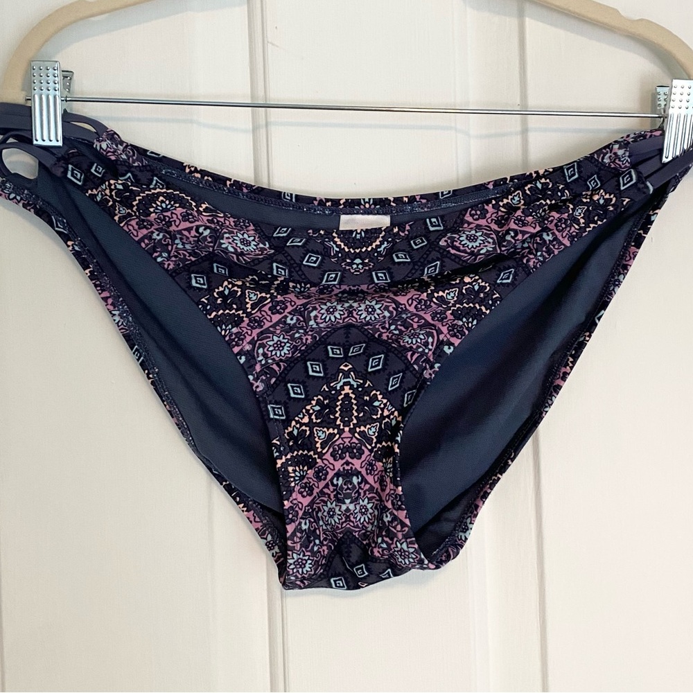 Women’s Bikini Bottom in Multi Color Mandala Print  size XL